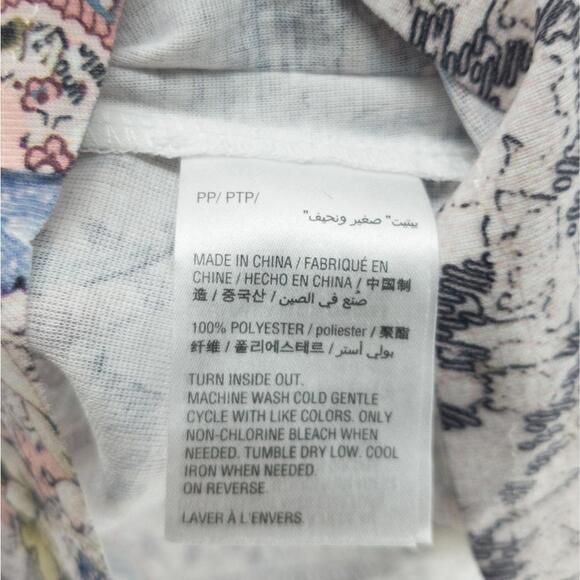 Style & Co Petite Printed Cap-Sleeve Top Graceful Tone PP - Picture 4 of 6